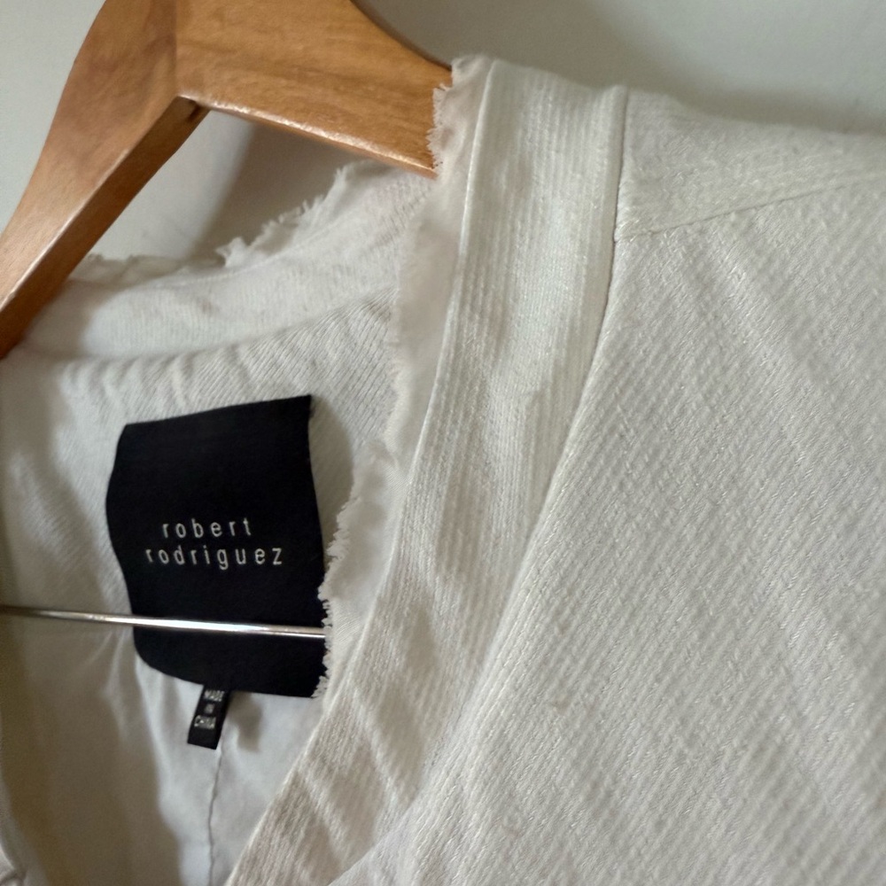 Robert Rodriguez Linen-Cotton Blend Topper Jacket